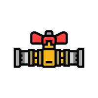 gas pipeline color icon vector illustration