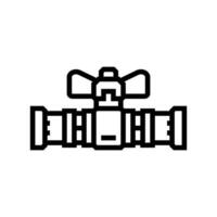 gas pipeline line icon vector illustration