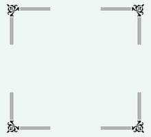 Vector corner border collection or vintage photo frame design set