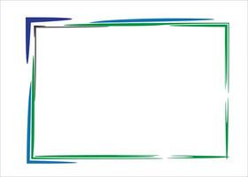 Vector colorful border or photo frame design collection