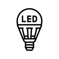 led lighting energy line icon vector illustration