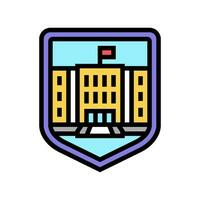 school safety primary school color icon vector illustration