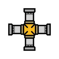 engineering pipeline color icon vector illustration
