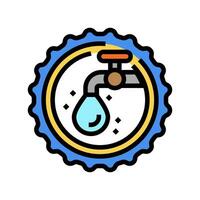 water conservation green living color icon vector illustration