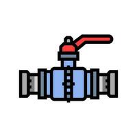 pipe pipeline color icon vector illustration