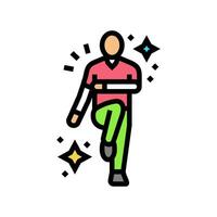 exercise for mood mental health color icon vector illustration