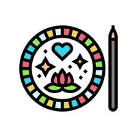 mood tracker mental health color icon vector illustration