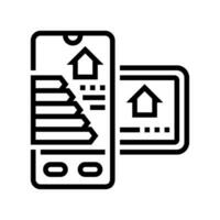 home automation efficient line icon vector illustration