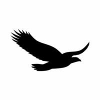 Eagle silhouette vector. Eagle silhouette can be used as icon, symbol or sign. Eagle icon for design related to animal, wildlife or landscape vector