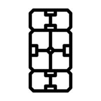 infinity cube fidget toy line icon vector illustration