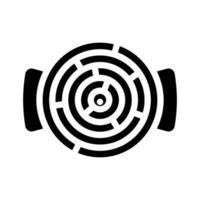 marble maze fidget toy glyph icon vector illustration