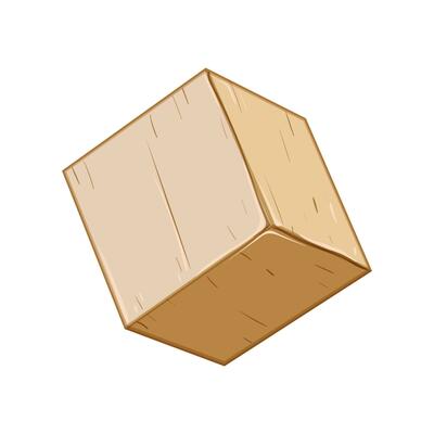 wood wooden blocks cartoon vector illustration