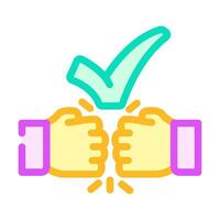 folder check mark color icon vector illustration
