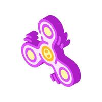 fidget spinner fidget toy isometric icon vector illustration