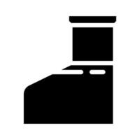 industrial tubería glifo icono vector ilustración