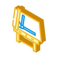 drafting table architectural drafter isometric icon vector illustration