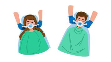 surgery anesthesiologist sedation vector