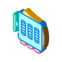 fidget cube toy isometric icon vector illustration