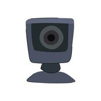 top table camera cartoon vector illustration