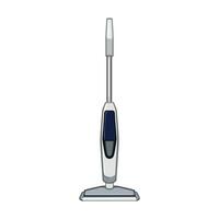 cleaner electric mop cartoon vector illustration