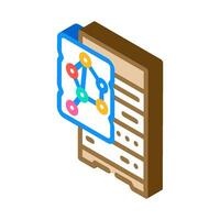 nosql database isometric icon vector illustration