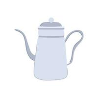 teapot steel drip kettle cartoon vector illustration