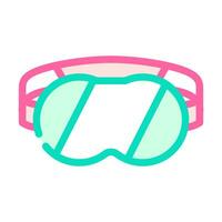 sleep mask night color icon vector illustration