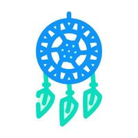 dream catcher sleep night color icon vector illustration