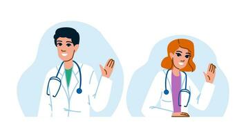 hospital medical specialist consultation vector