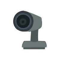 black web camera cartoon vector illustration