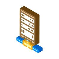 database connectivity isometric icon vector illustration