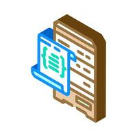 database scripts isometric icon vector illustration