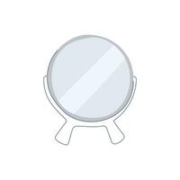 home table mirror cartoon vector illustration