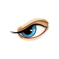 eyeball eye cartoon vector illustration