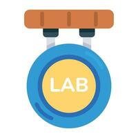 Trendy Lab Board vector