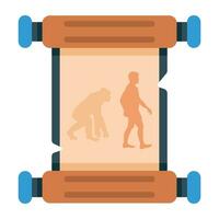 Trendy Human Evolution vector