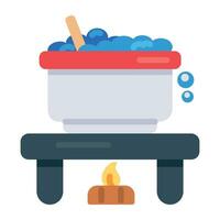 Trendy Boiling Temperature vector