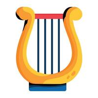 Trendy Lyre Concepts vector