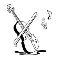 Trendy Violin Concepts vector