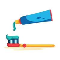 Trendy Toothpaste Concepts vector