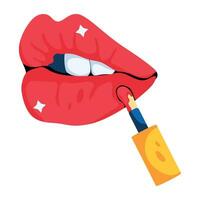 Trendy Lip Gloss vector