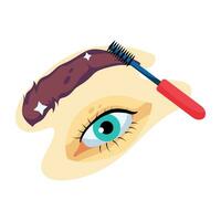 Trendy Eyebrows Brush vector