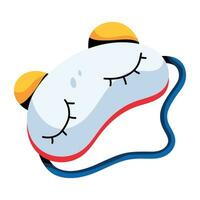 Trendy Sleeping Mask vector