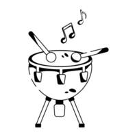 Trendy Timpani Drum vector