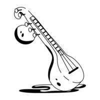 Trendy Veena Concepts vector