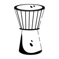 Trendy Djembe Concepts vector