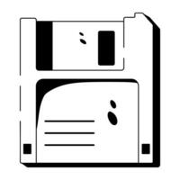 Trendy Floppy Disk vector