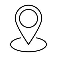 Outline pin point,location map vector icon for graphic design, logo, web site, social media, mobile app, ui