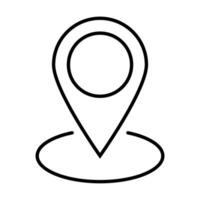 Outline pin point,location map vector icon for graphic design, logo, web site, social media, mobile app, ui