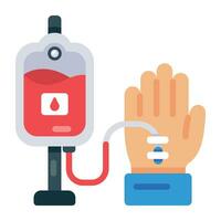 Trendy Blood Donation vector